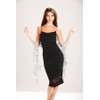 Central Chic Women's Stunning Sequin Evening Scarf - In Silver
