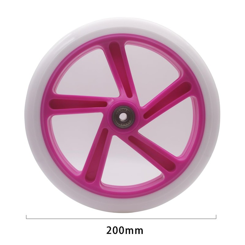 2PCS 200mm Adult Scooter Wheels with Abec 9 Bearings for