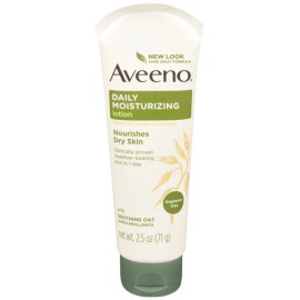 Aveeno Daily Moisturizing Body Lotion Fragrance Free 2.5 OZ