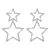 Star Earrings Girls, Large Star Rhinestone Dangle Stud Earrings, Shiny