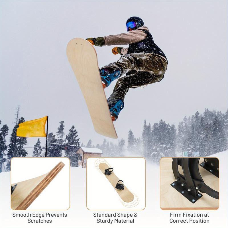 Multigot Sledding Board Skiing Board W/Adjustable Foot Straps Winter Sports