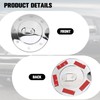 Chrome Fuel Tank Cap，Gas Door Cover for 2009–2017 Dodge Ram