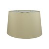 Royal Designs, Inc. Shallow Oval Hardback Lamp Shade, HB-611-14BG, Beige,