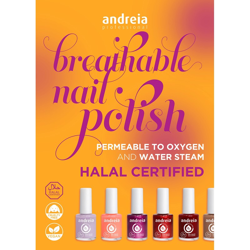 Andreia Nagellack Halal - Atmungsaktiv Luft - Wasser-Durchlässig - Ungiftig