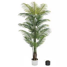 Palmera Artificial Árbol Palmera Falsa con Maceta Plastico, Planta de Imitación Areca Hoja Artificial Tropical Decoración para hogar,Oficina o...     