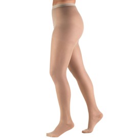 Truform Sheer Compression Pantyhose, 15-20 Mmhg, Women's Shaping Tights, 20 Denier Nude, Pack of 1