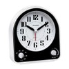 Peakeep Analog Alarm Clock Non-Ticking Silent, Optional 7 Wake-up Sounds