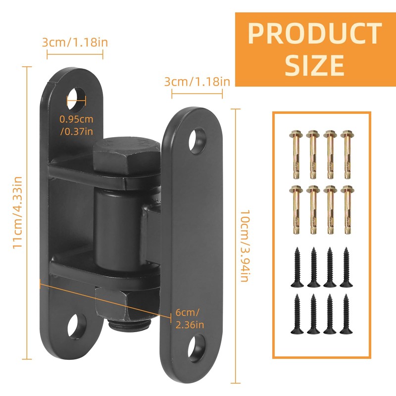 Rasugarlary Heavy Duty Gate Hinges, Wall Mount Gate Hinge with