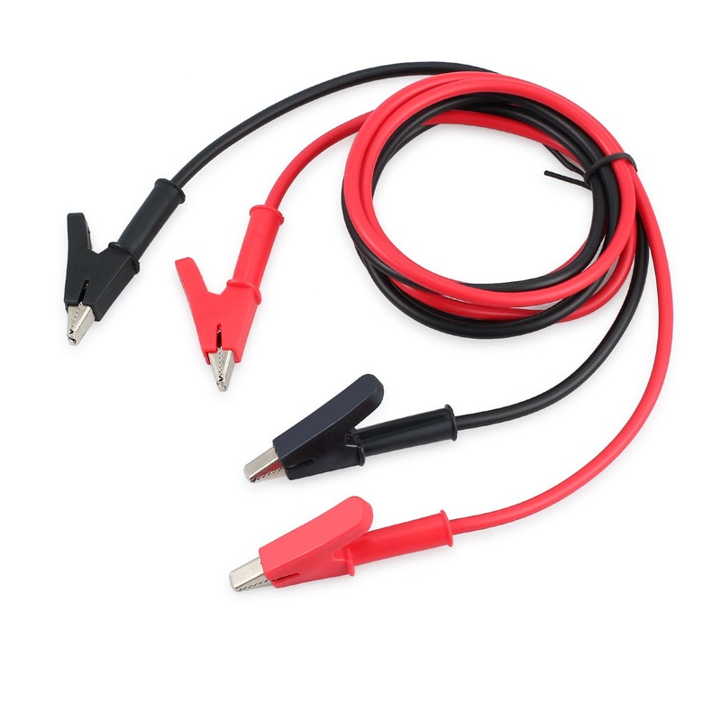 Proster Alligator Clips Electrical 2PCS Crocodile Clips Leads Double Ended