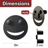 Stainless Steel Smiley Face Sponge Holder with Adhesive Hook -