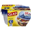Glad Big Bowl Food Storage Containers, Large Round - (48
