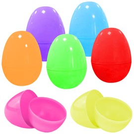 Jsdoin Easter Eggs 28pcs Colourful Fillable Surprise Easter Eggs Easter Hunts Basket Fillers Christmas Springtime Party Favors Gift for Crafts Kids Kitchen Pretend Play Game Toys
