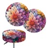 Sellikakes Bohemian Round Bar Stool Covers with Elastic Band Stool
