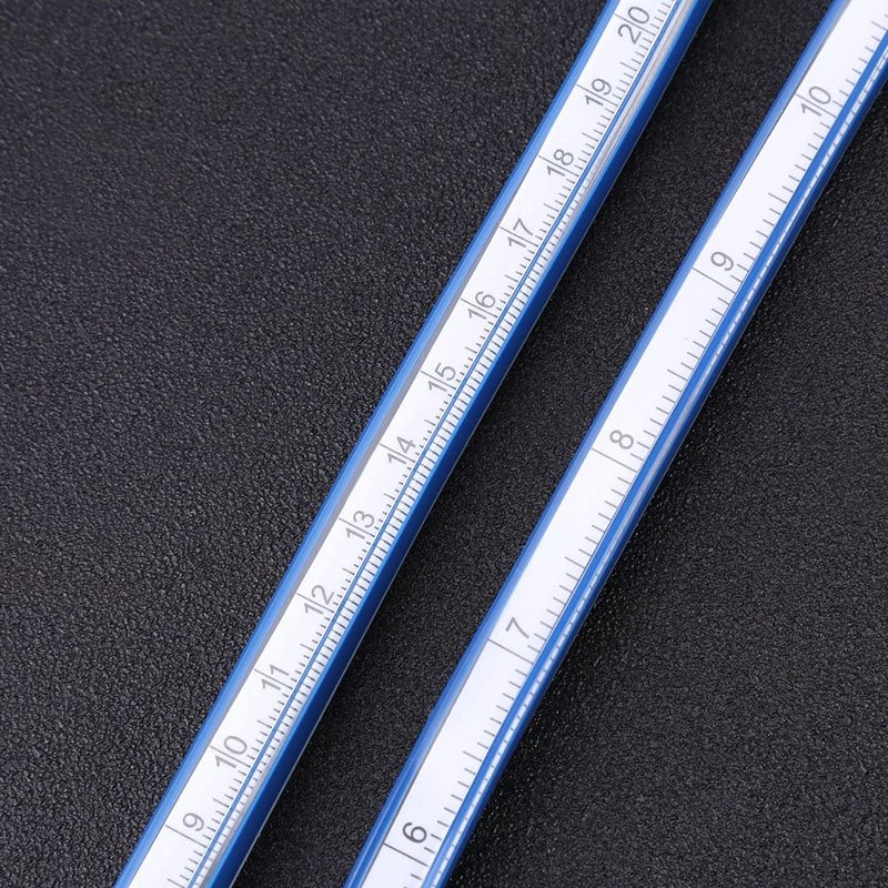 Flexible Curve Ruler 60cm Plastic Double Sided Ruler for Engineering