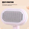 5 in 1 Pet Slicker Brush One Button Hair Removal