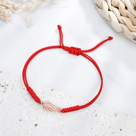 JENDEAR SHINE Rope Bracelet for Women Girls, Hand Braided Chain with Cubic Zirconia Charm, Mother's Day, Birthday, Graduation, Friendship Jewellery, Gift, Copper