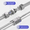 Bwintech 5 Pcs 10mm Straight Push To Connect Lock Nut