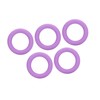 5pcs Baby Soft Silicone Teething Ring Toy Infant Safe Elastic