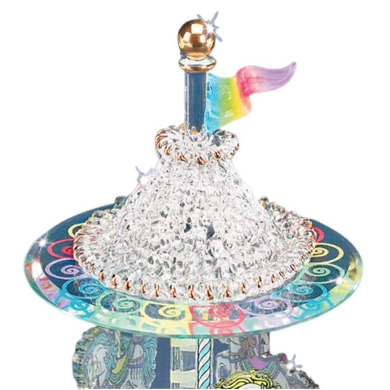 Glass Baron Carousel Figurine