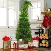 BLACICO Green Santa's Hat Christmas Tree, Easy Assembly with Metal