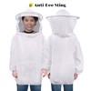 Flexzion Beekeeping Jacket - White Bee Keeper Suit for Men