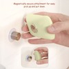 2pcs suction cup type magnetic soap holder, simple design and