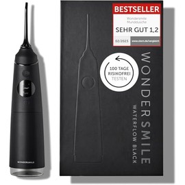 Wondersmile Munddusche PRO - Testsieger 2024-100 Tage risikofrei testen - SmoothFlow-Technologie f√ºr optimale Zahn- & Zahnfleischpflege - mit 5 Modi - PowerAkku mit bis zu 30 Tagen Laufzeit