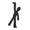 WENKO Boy Door-Mounted Hook, Steel, Black, 2.5 x 8 x
