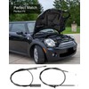 2Pcs Hood Latch Release Cable Fit for Mini Cooper 2007