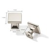 khtumeware Polished Nickel Cabinet Knobs 10 Pack Drawer Pulls Square
