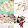 [Meltryllis] 20pcs Star Shape Keychains with One Touch Rotating Ring
