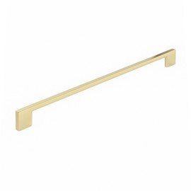 Richelieu Hardware BP8160320160 Armadale Collection 12 5/8-inch (320 mm) Center-to-Center Satin Brass Modern Rectangular Cabinet and Drawer Pull Handle for Kitchen, Bathroom, and Furniture