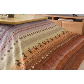 Ikehiko #5185279 Kotatsu Top Comforter, Square, Radiant, Approx. 82.7 x 82.7 inches (210 x 210 cm), Orange, Washable