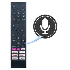 PERFASCIN Replacement Voice Remote Fit for Hisense 4K Android UHD Smart TV 43A6GTUK 50A6GTUK 55A6GTUK 43A6G 50A6G 55A6G 60A6G 65A6G 70A6G 75A6G 65A6GTUK 75A6GTUK ERF3A80