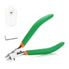SPEEDWOX Model Nipper Single Blade Nipper for Model Building Sharp Pointed Side Cutter with Ultra-Thin Single-Edge and Leather Cover Plastic Models Nipper for Gundam Building Repairing and Fixing