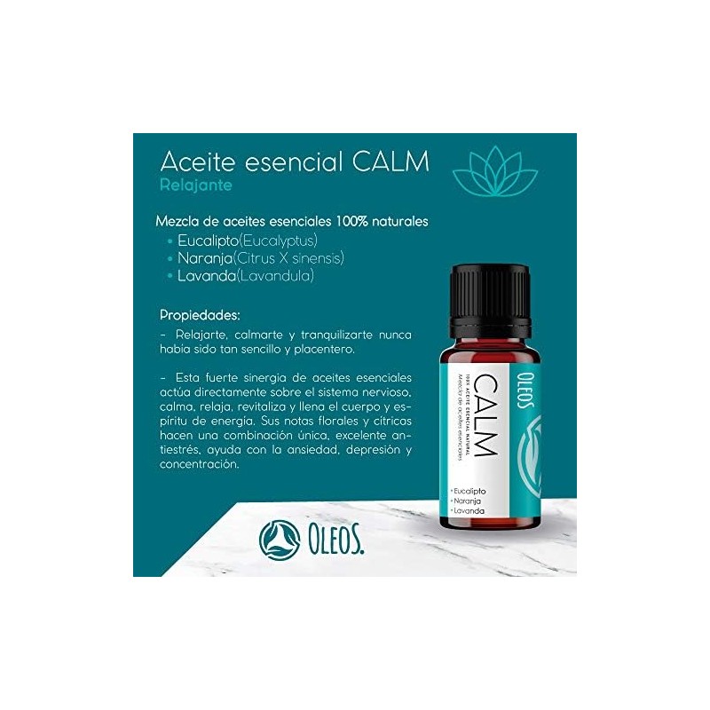 Aceite esencial relajante 10ml – Eucalipto, Lavanda y Naranja Vida