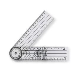 LUYING Goniometer, Angle Meter, Multi-Ruler, Angle Spine Ruler, 360 Degree Measuring Tool, Rotable, Multi-functional, Transparent, Convenient to Carry Meter, Rehabilitation, Goniometer, Angle Meter