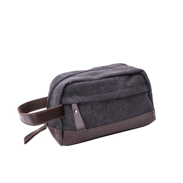 Mad Man Men's Canvas Toiletry Bag Travel Dopp Kit with
