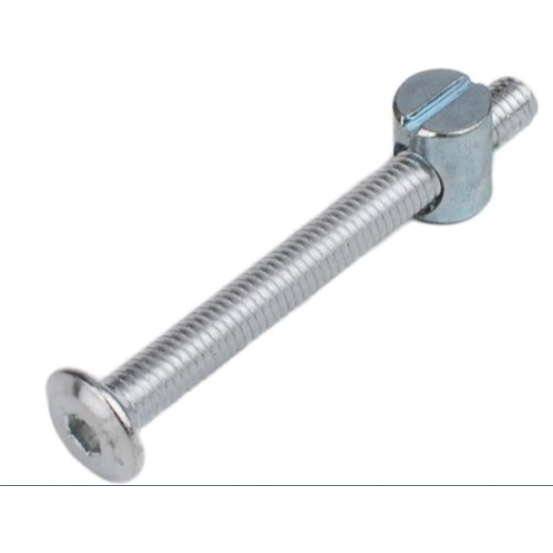 Furniture Cot Bed Bolt Allen Head with Barrel Nuts (12,