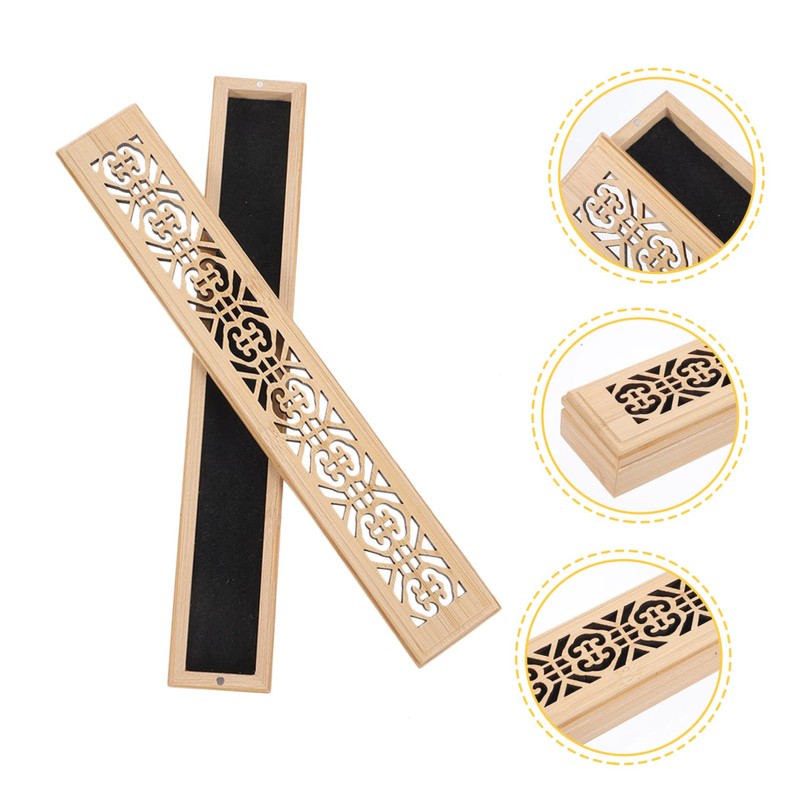 Bamboo String Incense Box - Elegant Incense Holder for Sticks