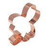 The Fussy Pup Shamrock Cookie Cutter 4 in Copper Handmade