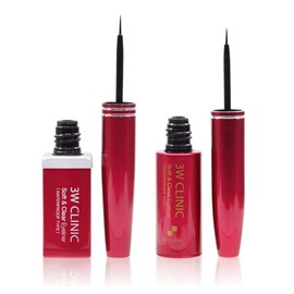 3W Soft Clear Waterproof Eyeliner Waterproof 2 Types - Round Case / 3W 소프트클리어 방수 아이라이너 워터프루프 2종 - 원형케이스