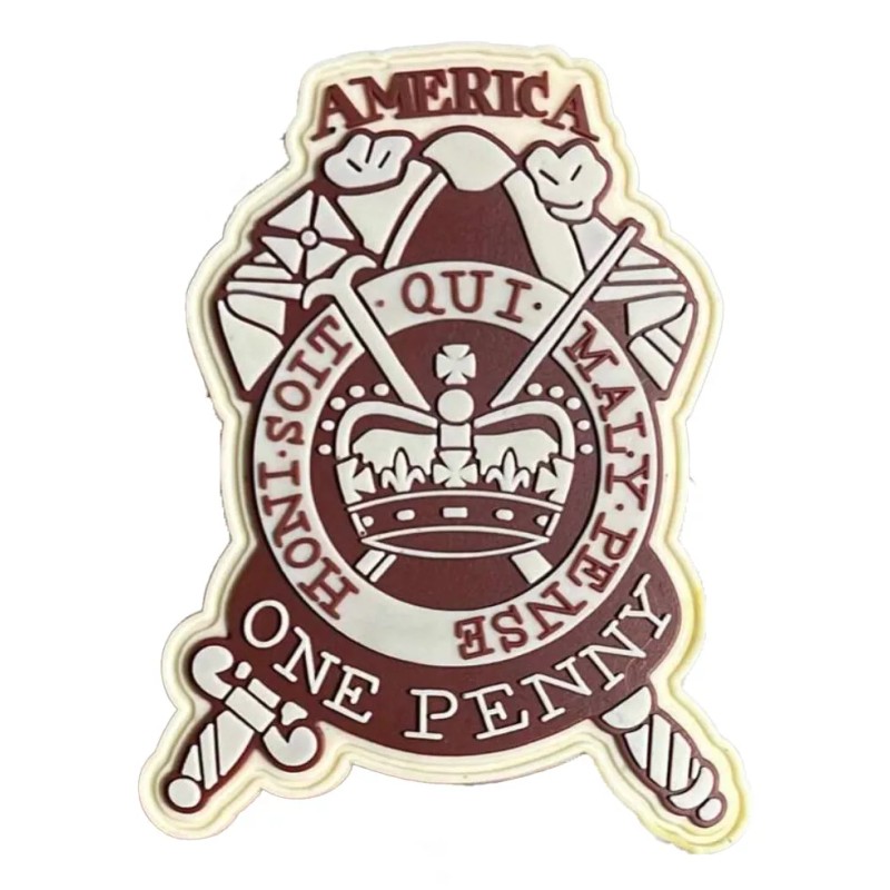 The Stamp Act, One Penny, America, 1765 Tribute Patch, PVC,