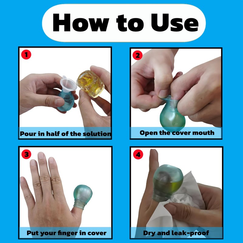 Finger Covers & Waterproof Toe – Durable Shower Sleeves for