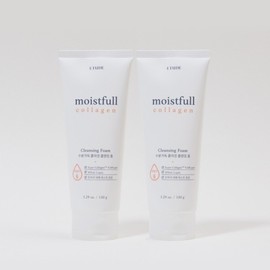 Etude 수분가득 콜라겐 클렌징폼 150ml x 2개 저자극 폼클렌징 쫀쫀하고 부드러운 거품 세안 Hydrating Collagen Cleansing Foam 150ml x 2 pcs Low Irritation Foam Cleansing Soft and Supple Lather Wash