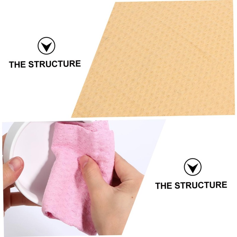 KOMBIUDA Dish Wipe Cloths Kitchen Cleaning Rag Set 4pcs Absorbent