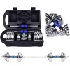 Foünd Sports Kit De Mancuernas Pesas Con Barra Discos Ejercicio