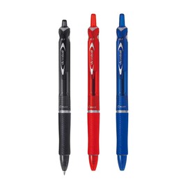 Pilot Oil Based Ballpoint Pen, Acro Ball 150 (Fine Point), 3 Colors (Black Axis, Black Core/Red Axis, Red Core/Blue Axis, Blue Core) BAB-15F-BB/RR/LL, 3 Colors Set