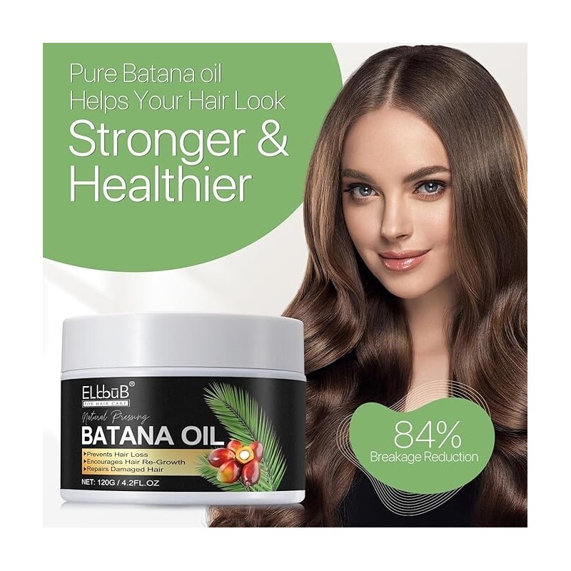 ELBBUB Raw Batana Oil for Hair Growth and Repair -100%