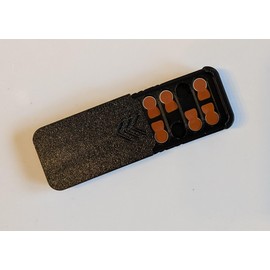 3BP - Size 312 Large (8X) Hearing Aid Battery Case, New Slim Design Pocket Size Storage Container